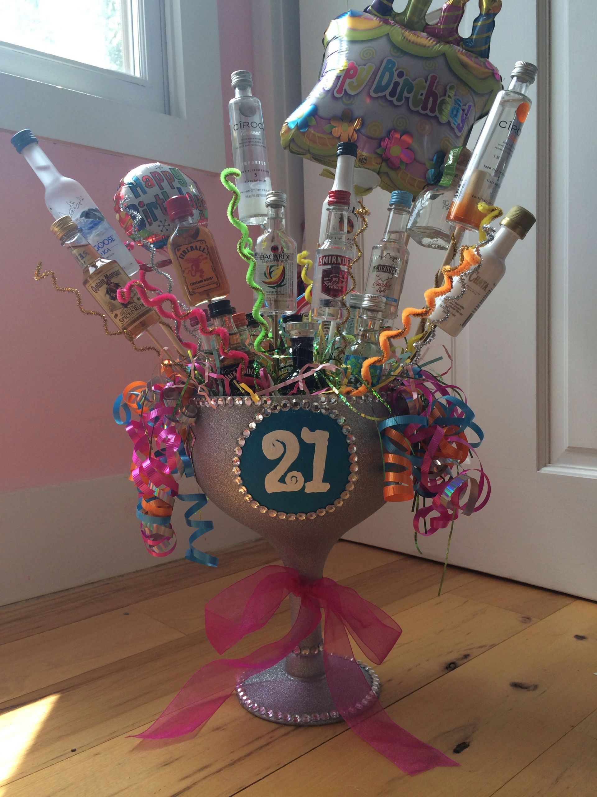 Ideas For 21St Birthday Gift
 Vicky s 21st birthday alcohol bouquet