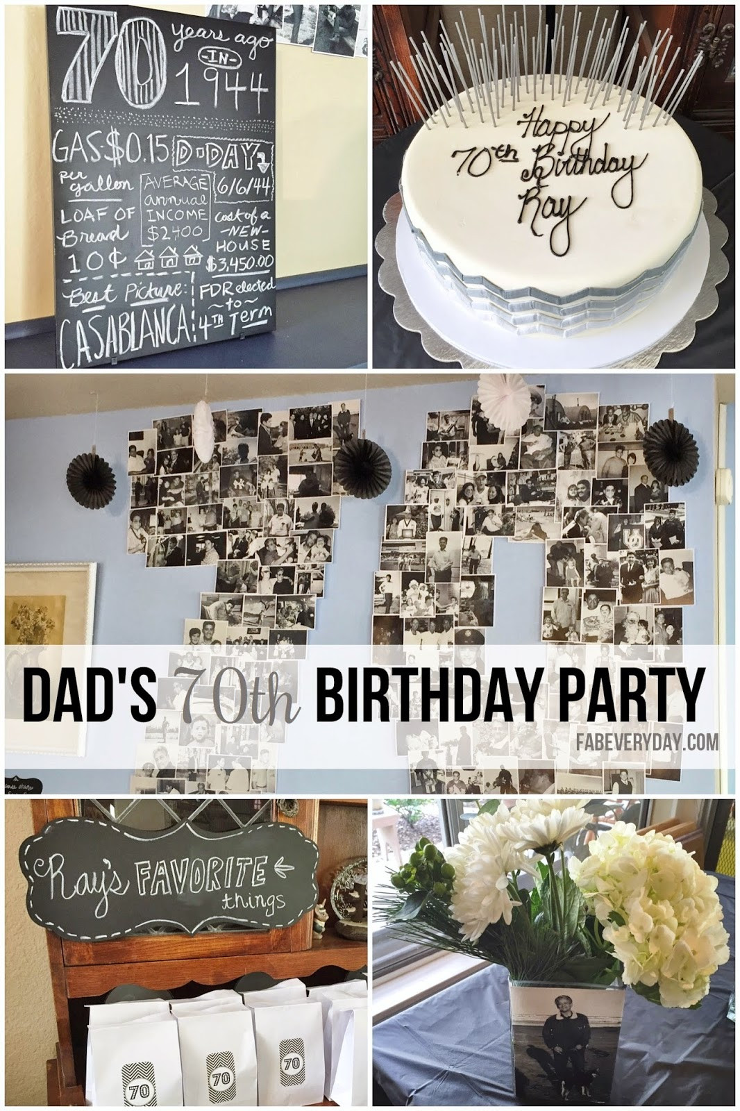 Ideas For 70Th Birthday Party
 Fab Everyday