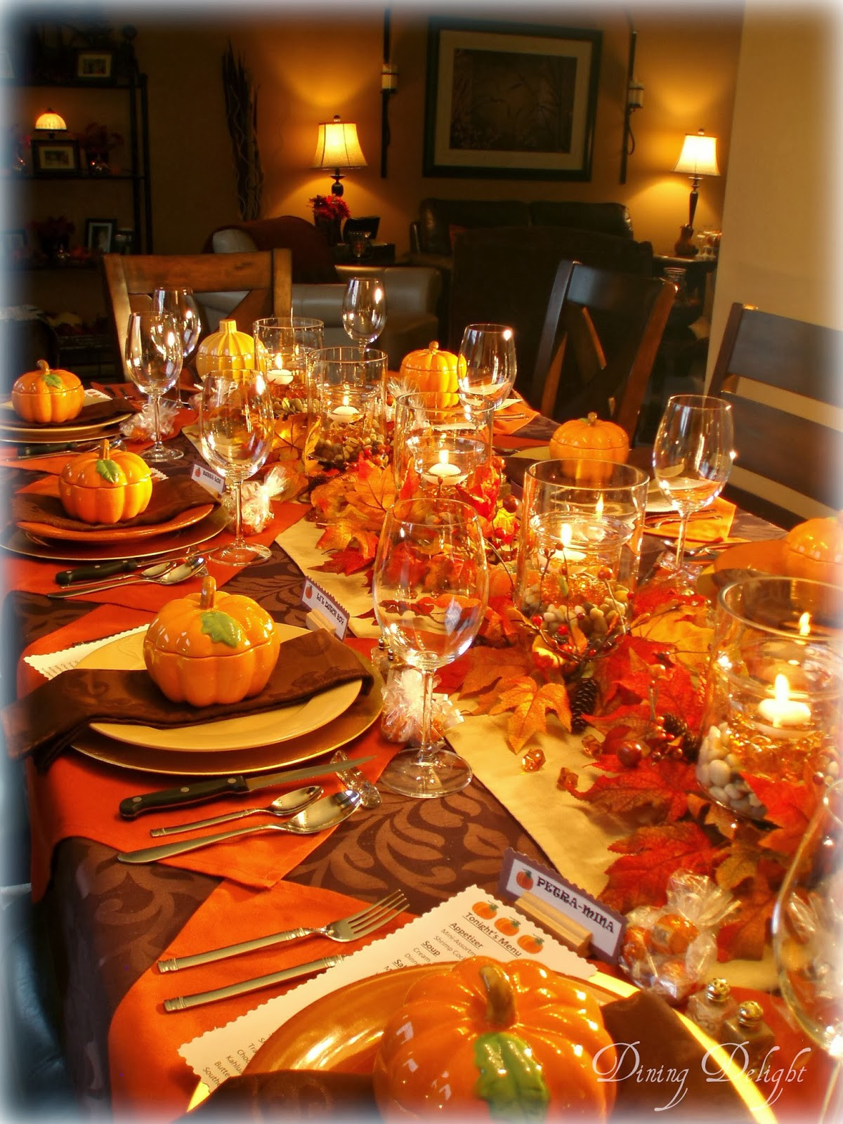 Ideas For A Dinner Party
 Dining Delight Fall Dinner Party for Ten