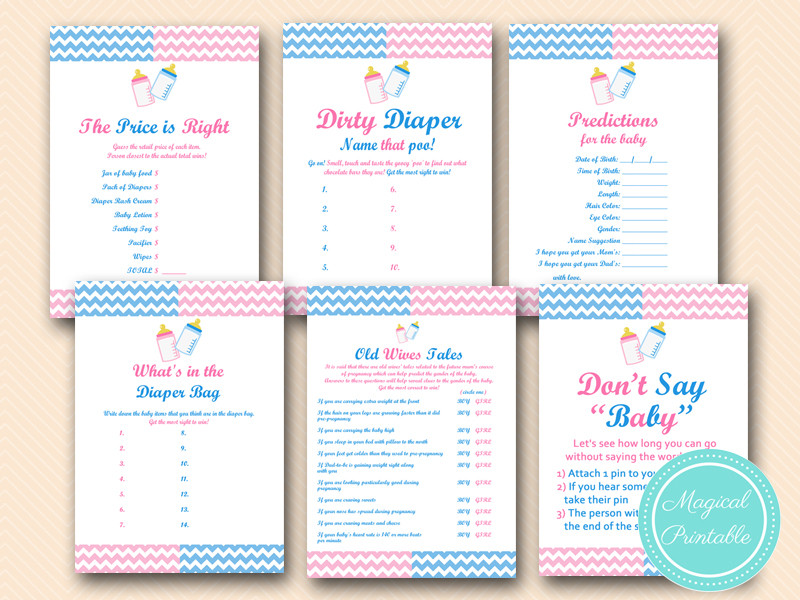 Ideas For A Gender Reveal Party Games
 Gender Reveal Party Games Magical Printable