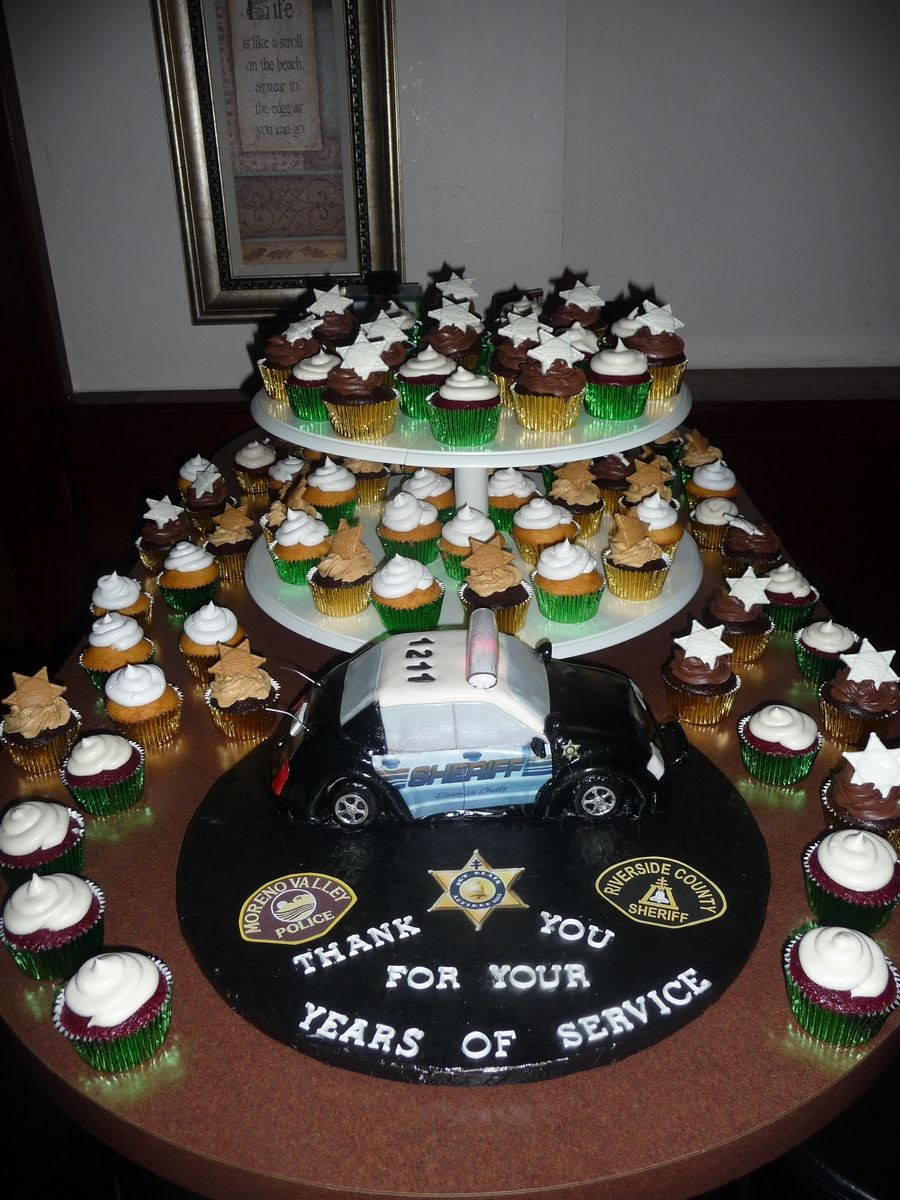 Ideas For A Retirement Party
 Sheriff Car Retirement Cake