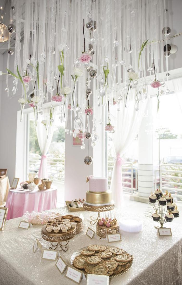Ideas For Baby Shower Decorations
 Royal Pink and Gold Baby Shower Baby Shower Ideas