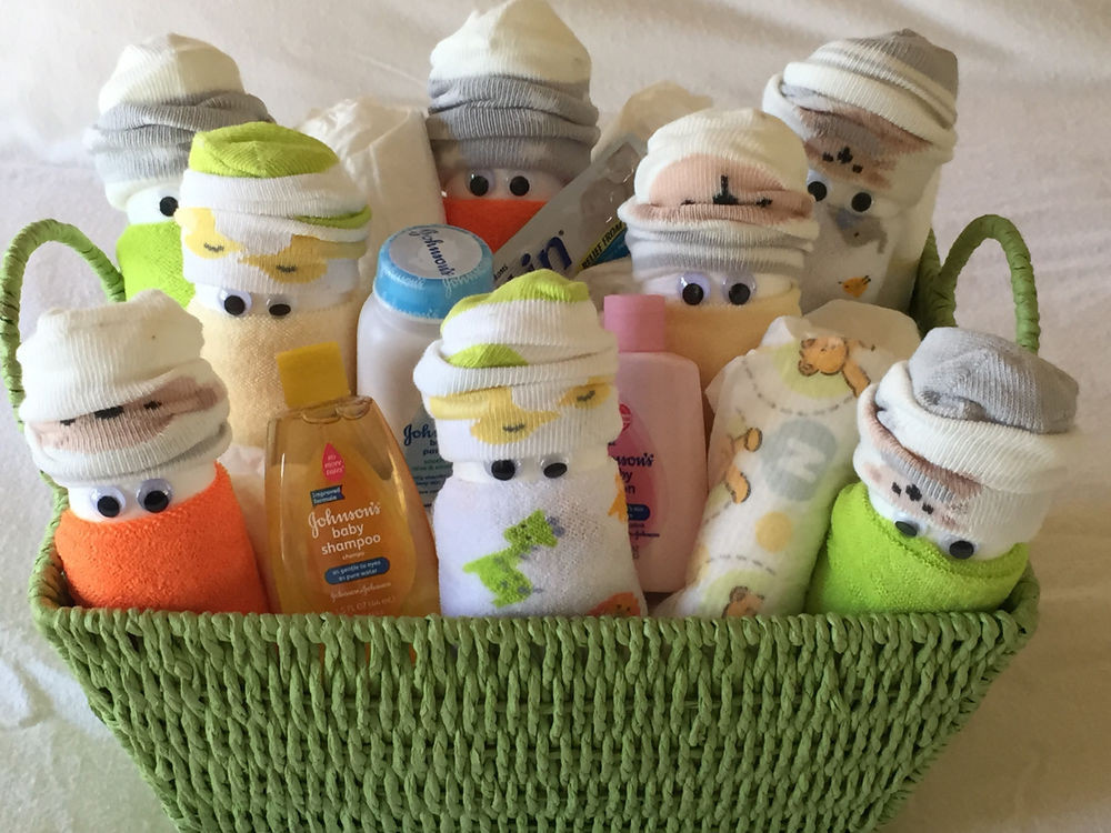 Ideas For Baby Shower Gift Baskets
 Med DIAPER BABIES GIFT BASKET Baby Shower Newborn