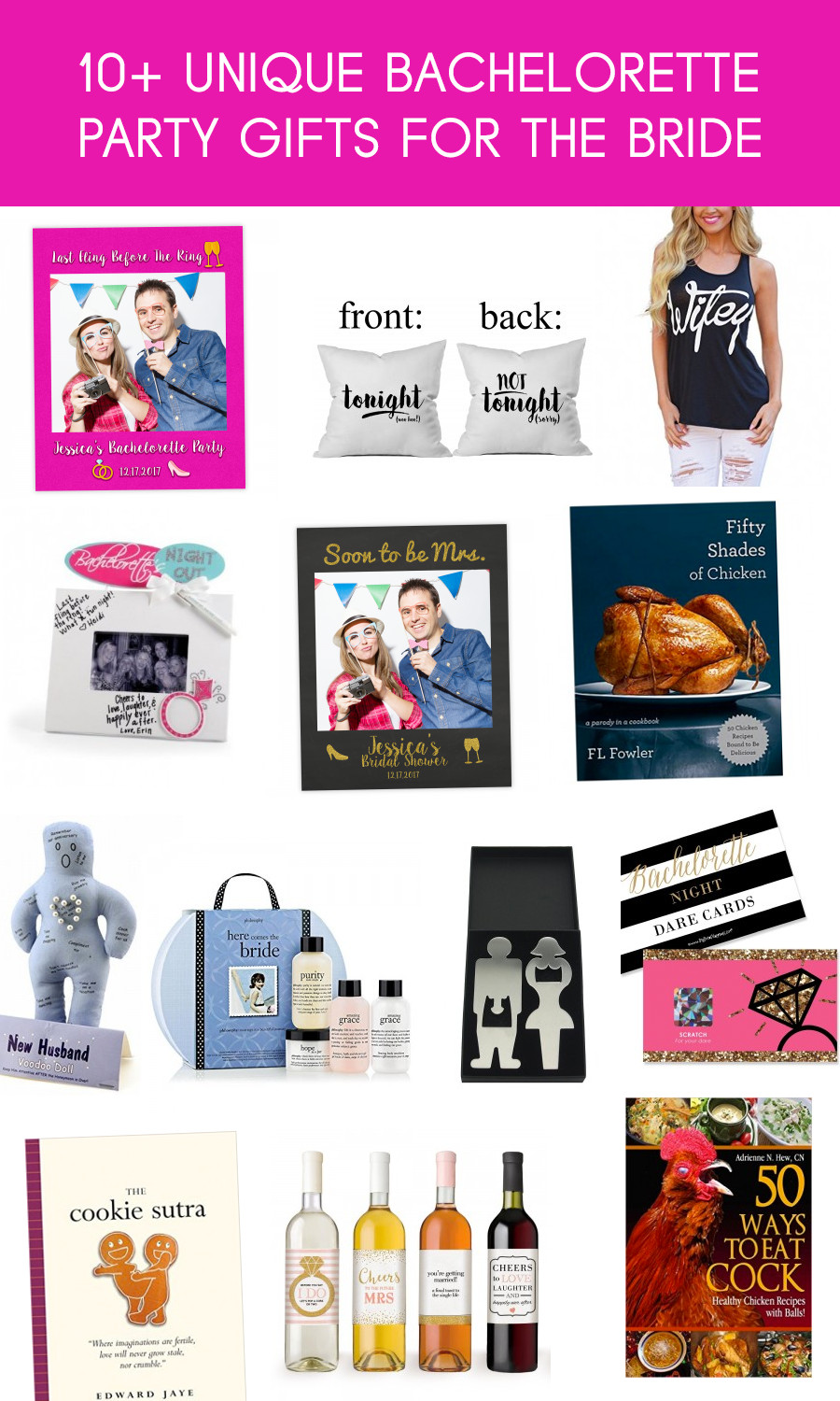 Ideas For Bachelorette Party Gifts For Bride
 12 Unique Bachelorette Party Gifts For The Bride FABSelfie