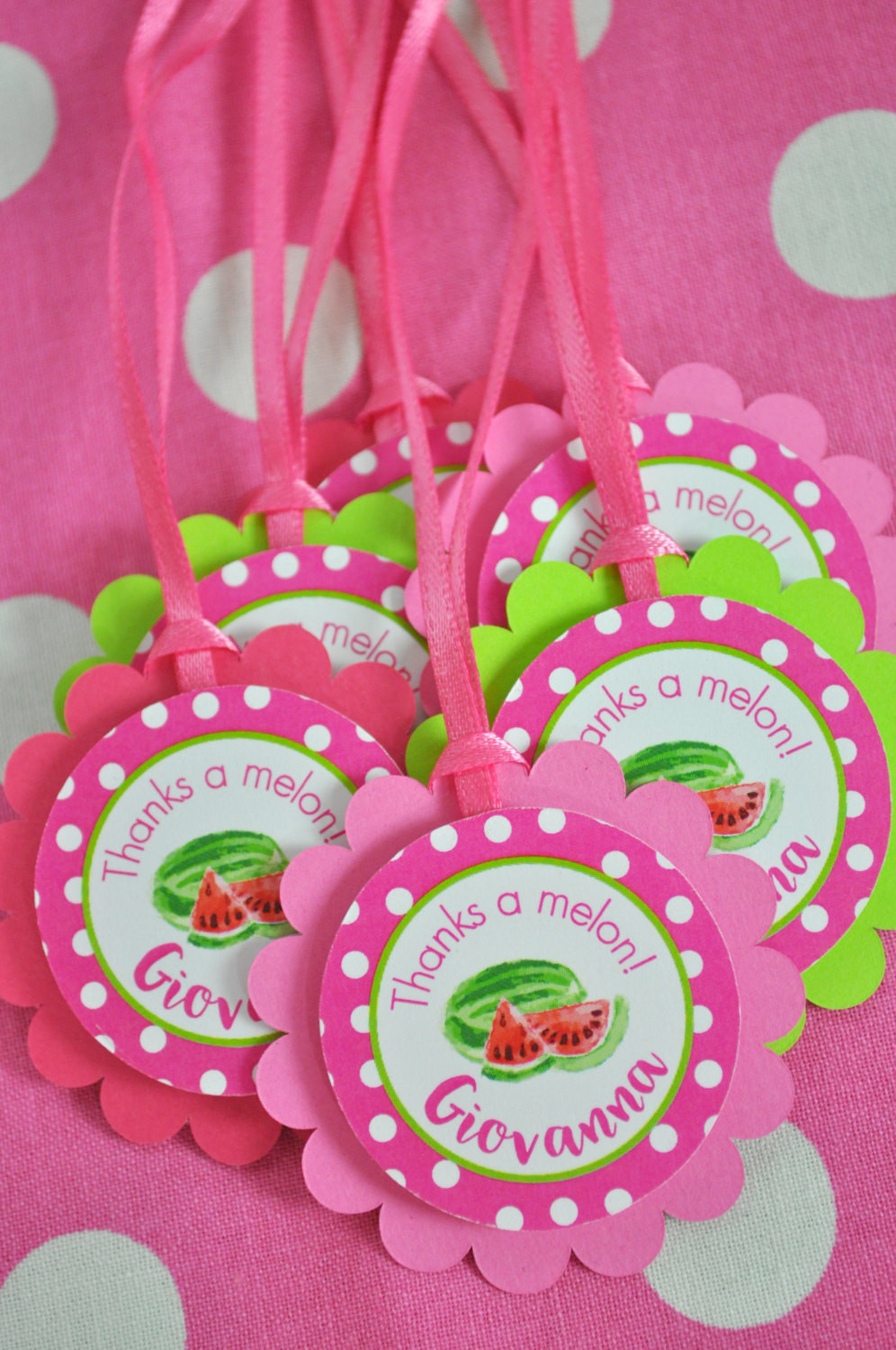 Ideas For Birthday Party Favors
 Watermelon Party Favor Tags Thank You Tags Party Favors