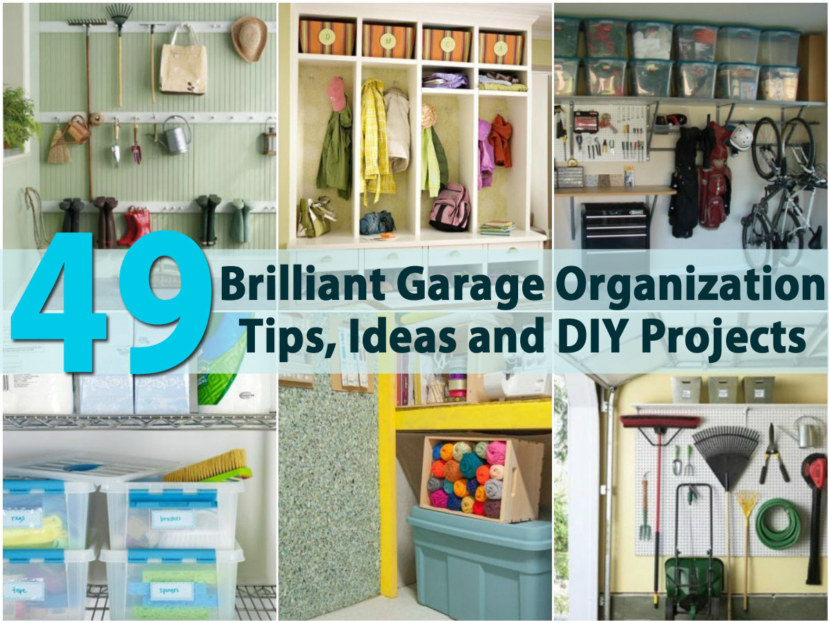 Ideas For Organizing Garage
 49 Brilliant Garage Organization Tips Ideas and DIY