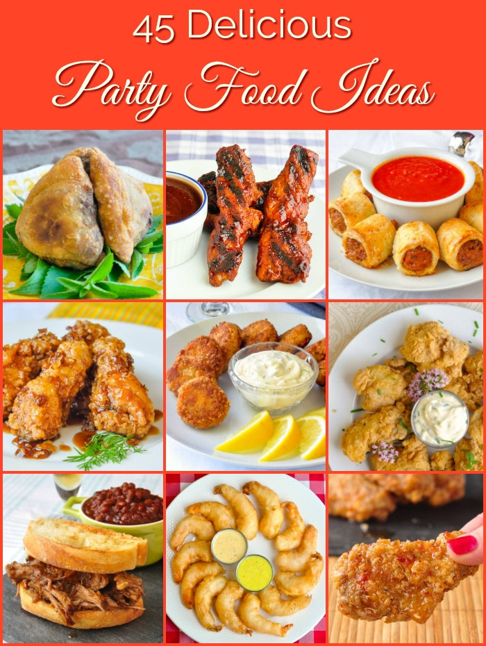 Ideas For Party Food
 45 Great Party Food Ideas from sticky wings to elegant