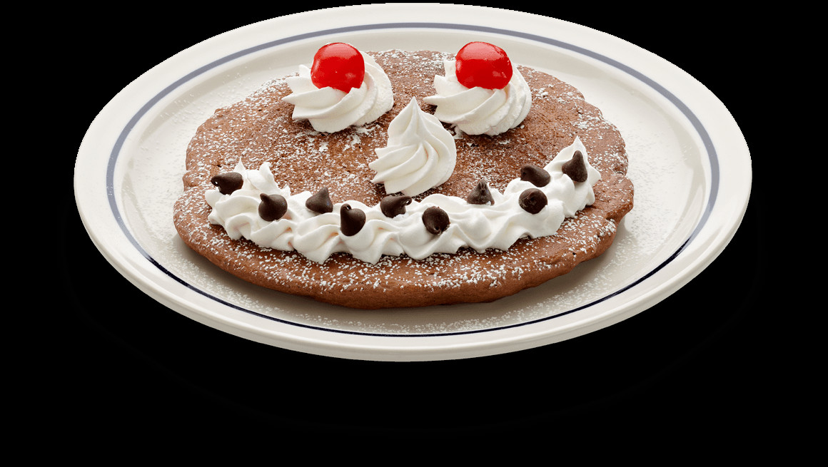 Ihop Chocolate Chocolate Chip Pancakes Chocolate Version
 Start the day smiling The Funny Face breakfast IHOP is a