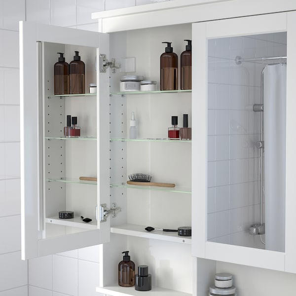 Ikea Bathroom Mirror Cabinet
 HEMNES Mirror cabinet with 2 doors white 83x16x98 cm IKEA
