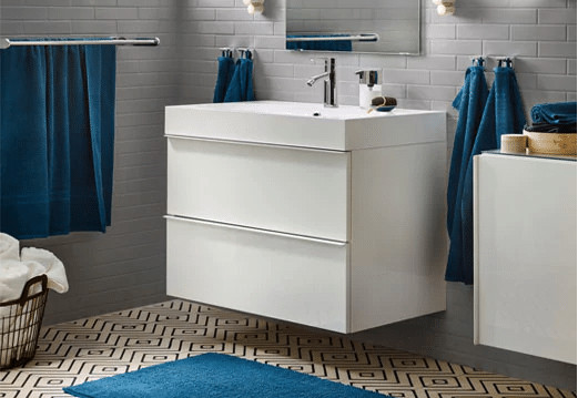 Ikea Kitchen Cabinets In Bathroom
 IKEA Sektion Kitchen Cabinets as Bathroom Vanities Easy