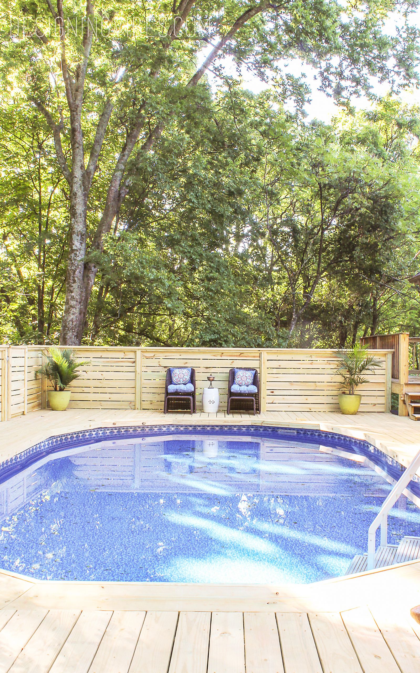 Image Of Above Ground Pool
 How to Make an Ground Pool Look Inground Pool Deck