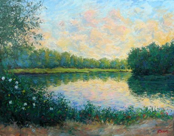 Impressionist Landscape Painting
 Original painting oil on canvas Impressionist landscape