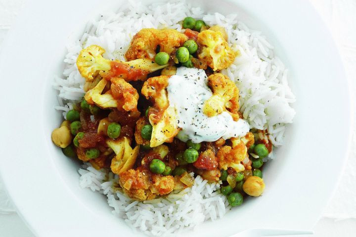 Indian Cauliflower Curry
 Indian cauliflower and chickpea curry