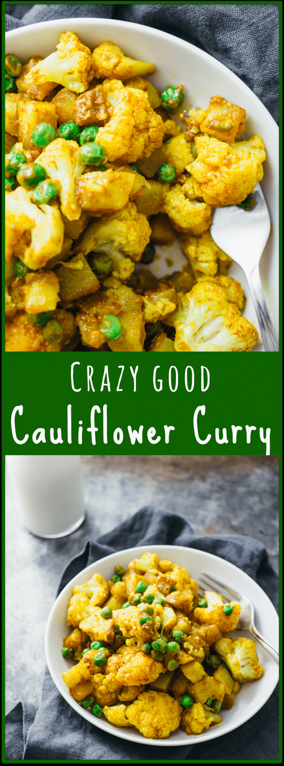 Indian Cauliflower Curry
 Golden cauliflower curry with potatoes savory tooth