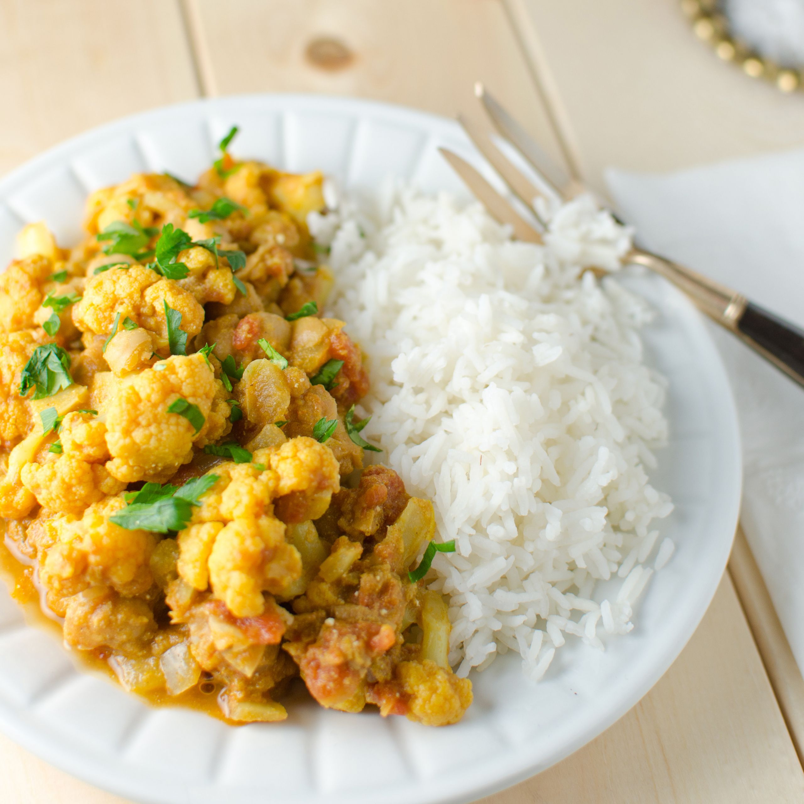 Indian Cauliflower Curry
 Indian Chickpea and Cauliflower Curry Recipe Kristen