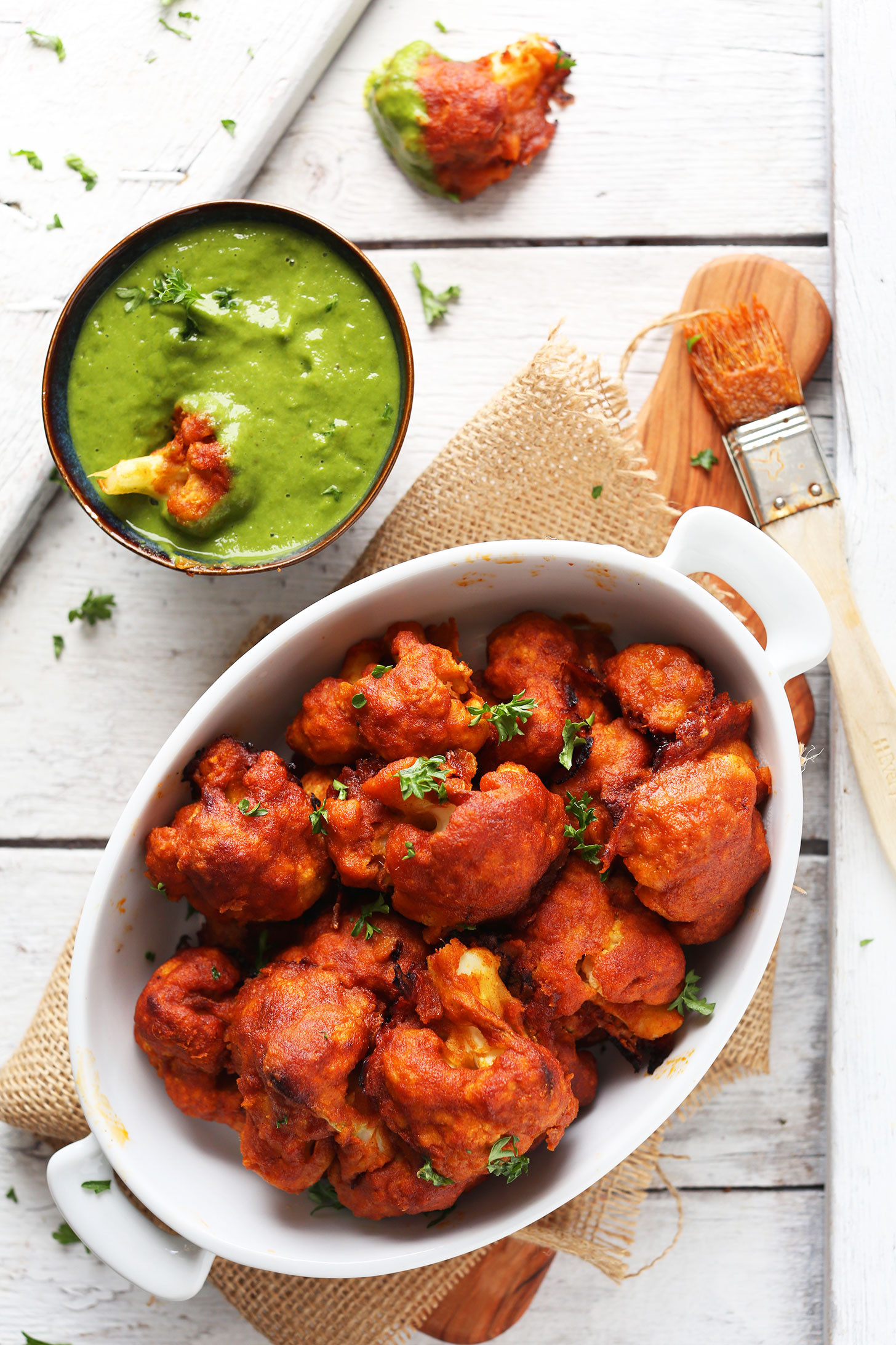 Indian Cauliflower Curry
 Red Curry Cauliflower Wings