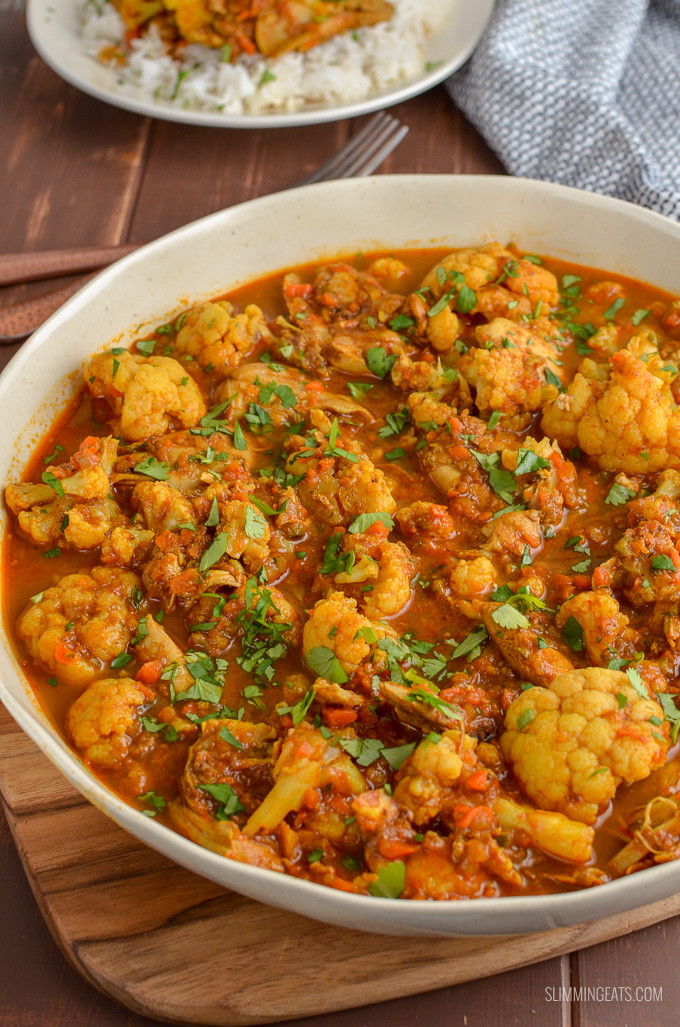 Indian Cauliflower Curry
 Syn Free Chicken and Cauliflower Curry