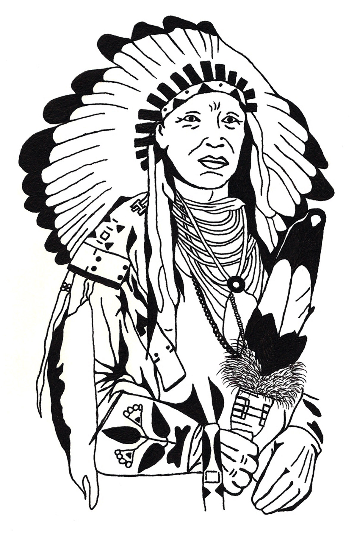 Indian Coloring Pages For Adults
 Indian Coloring Pages