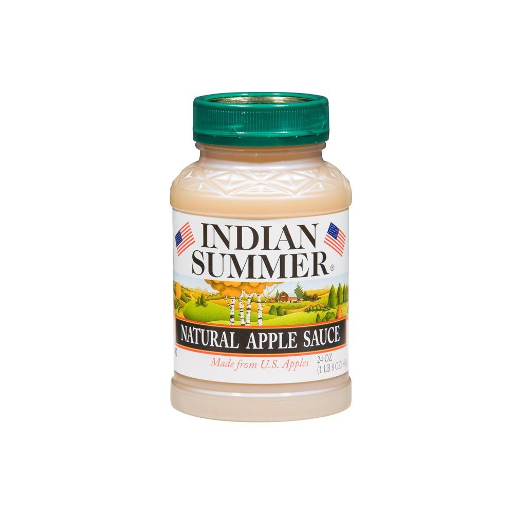 Indian Summer Applesauce
 Branded Indian Summer Natural Unsweetened Applesauce 12