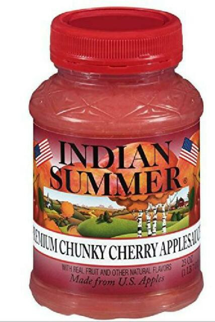Indian Summer Applesauce
 Indian Summer Chunky Cherry Applesauce 23 Ounce Pack of