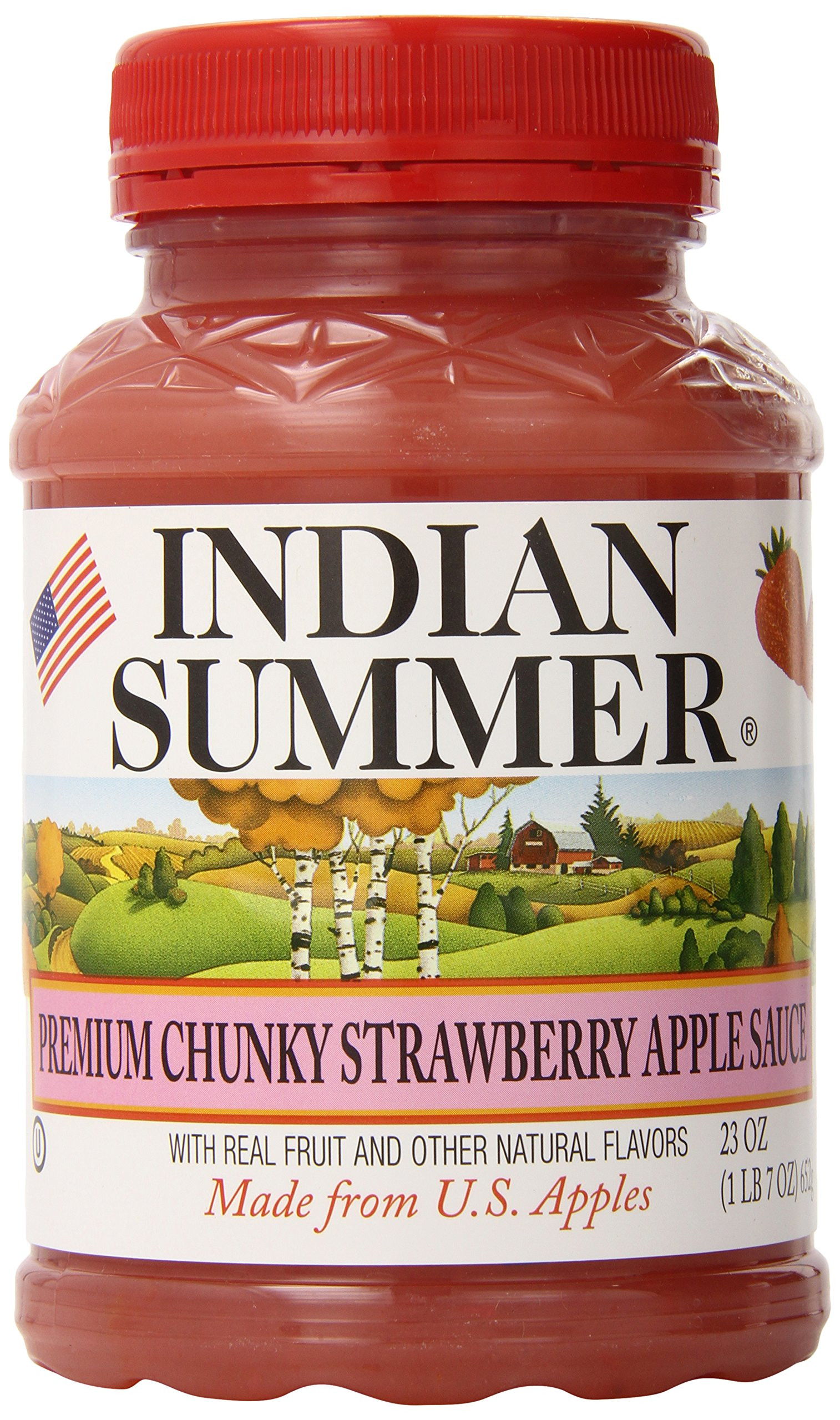 Indian Summer Applesauce
 Indian Summer Chunky Peach Applesauce 23 Ounce Pack of 6