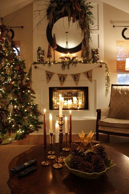 Indoor Christmas Decorations Ideas
 30 Adorable Indoor Rustic Christmas Décor Ideas DigsDigs