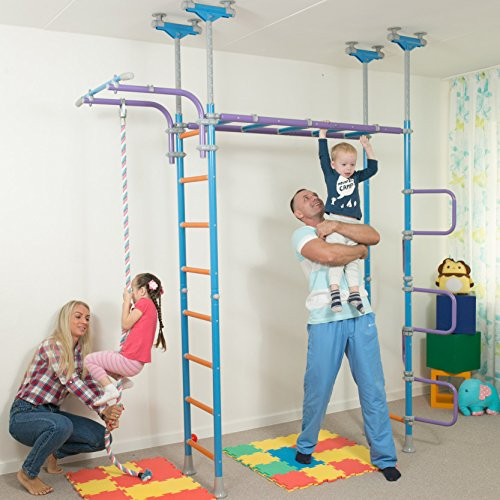 Indoor Gym Equipment For Kids
 Huge Kids Playground Play Set for Floor & Ceiling Indoor