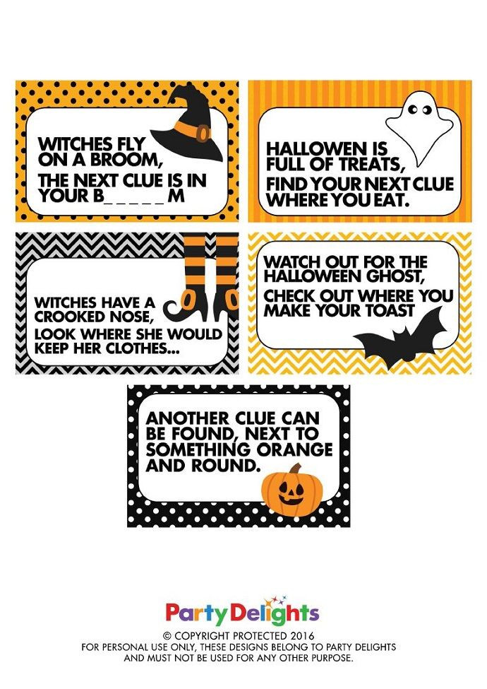 Indoor Halloween Scavenger Hunt Clues
 141 best Halloween Party Ideas images on Pinterest