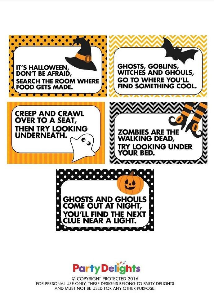 Indoor Halloween Scavenger Hunt Clues
 The top 30 Ideas About Indoor Halloween Scavenger Hunt