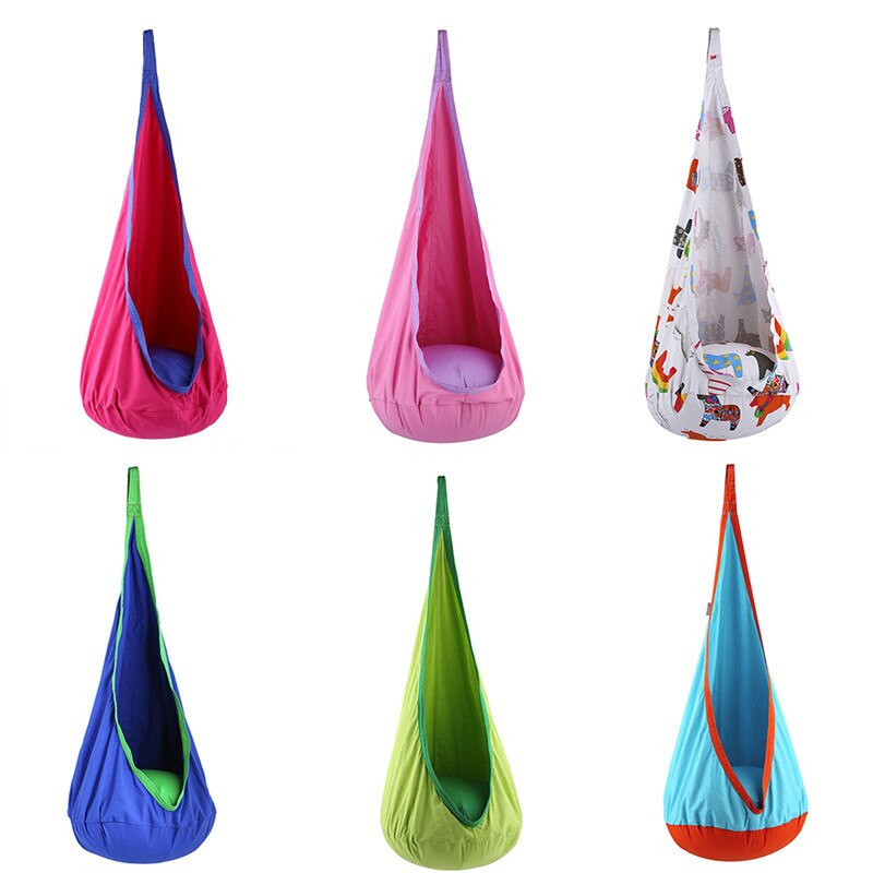 Indoor Hanging Chair For Kids
 Kids Pod Swing Chair Nook Hanging Seat Hammock Nest for