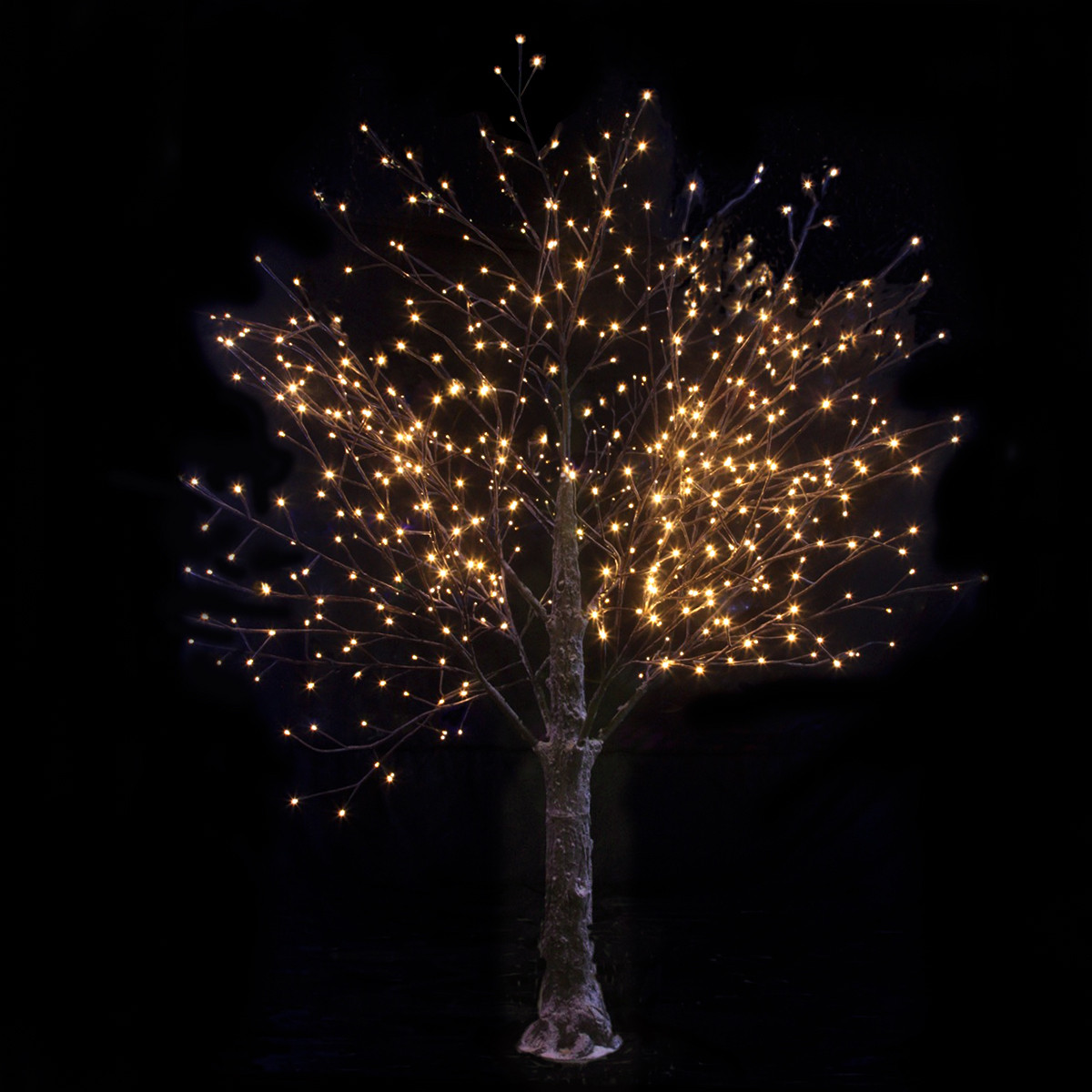 Indoor Led Christmas Tree Lights
 Brown Snowy Twig Tree Warm White LED Lights Christmas