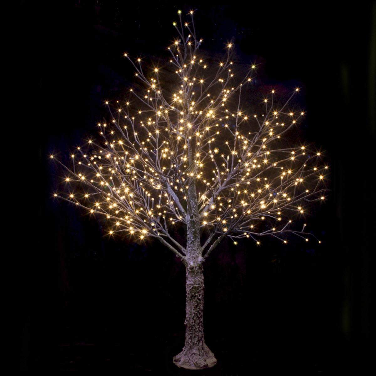 Indoor Led Christmas Tree Lights
 Brown Snowy Twig Tree Warm White LED Lights Christmas