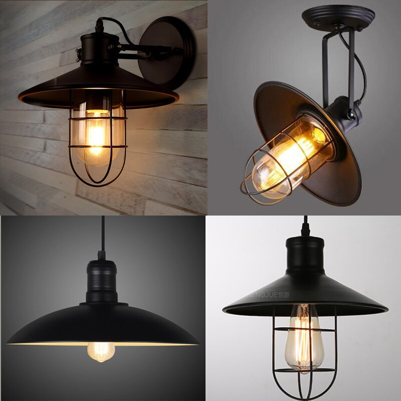 Indoor Lights For Bedroom
 Aliexpress Buy E27 Edison bulb black wall Lamp loft