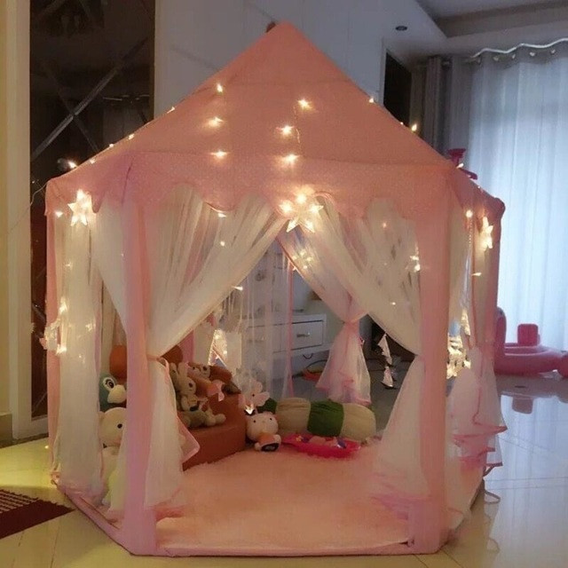 Indoor Play Tent For Kids
 Dalos Dream Castle Kid Tent Playhouse Pink Princess Kid