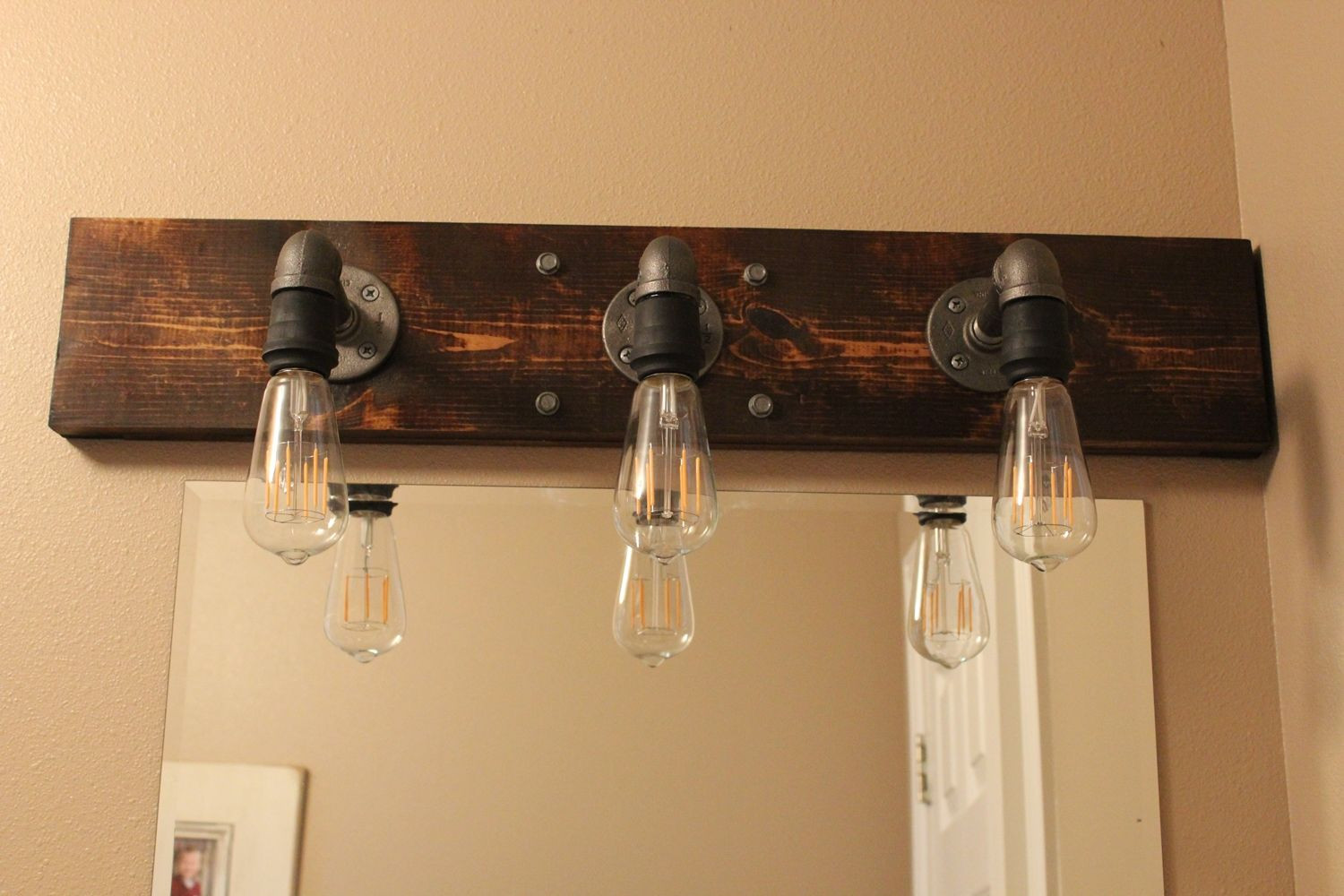 Industrial Bathroom Lighting
 DIY Industrial Bathroom Light Fixtures