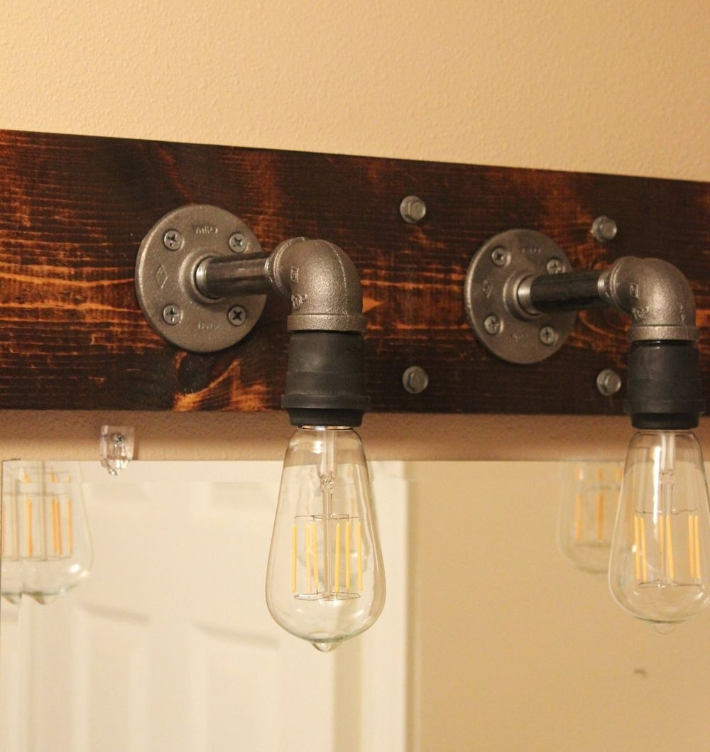 Industrial Bathroom Lighting
 DIY Industrial Bathroom Light Fixtures