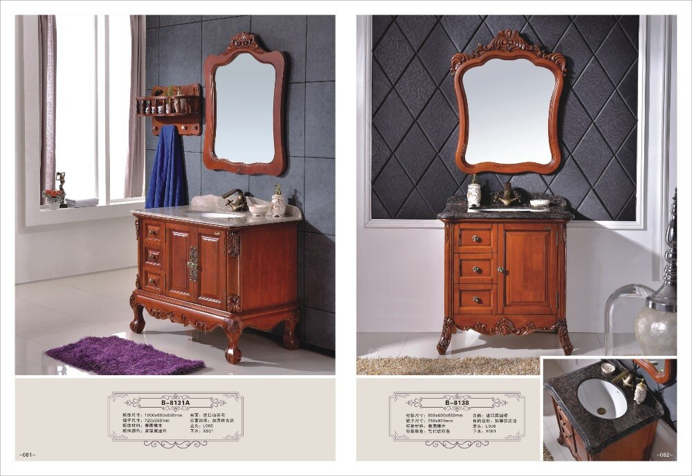 Inexpensive Bathroom Vanity
 Fashional design soild wood bathroom set cheap bathroom