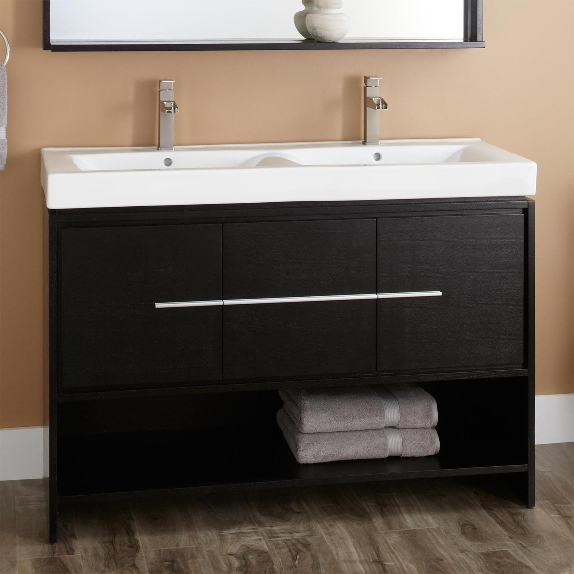 Inexpensive Bathroom Vanity
 Inexpensive Bathroom Vanity With Farmhouse Sink 17 Viral