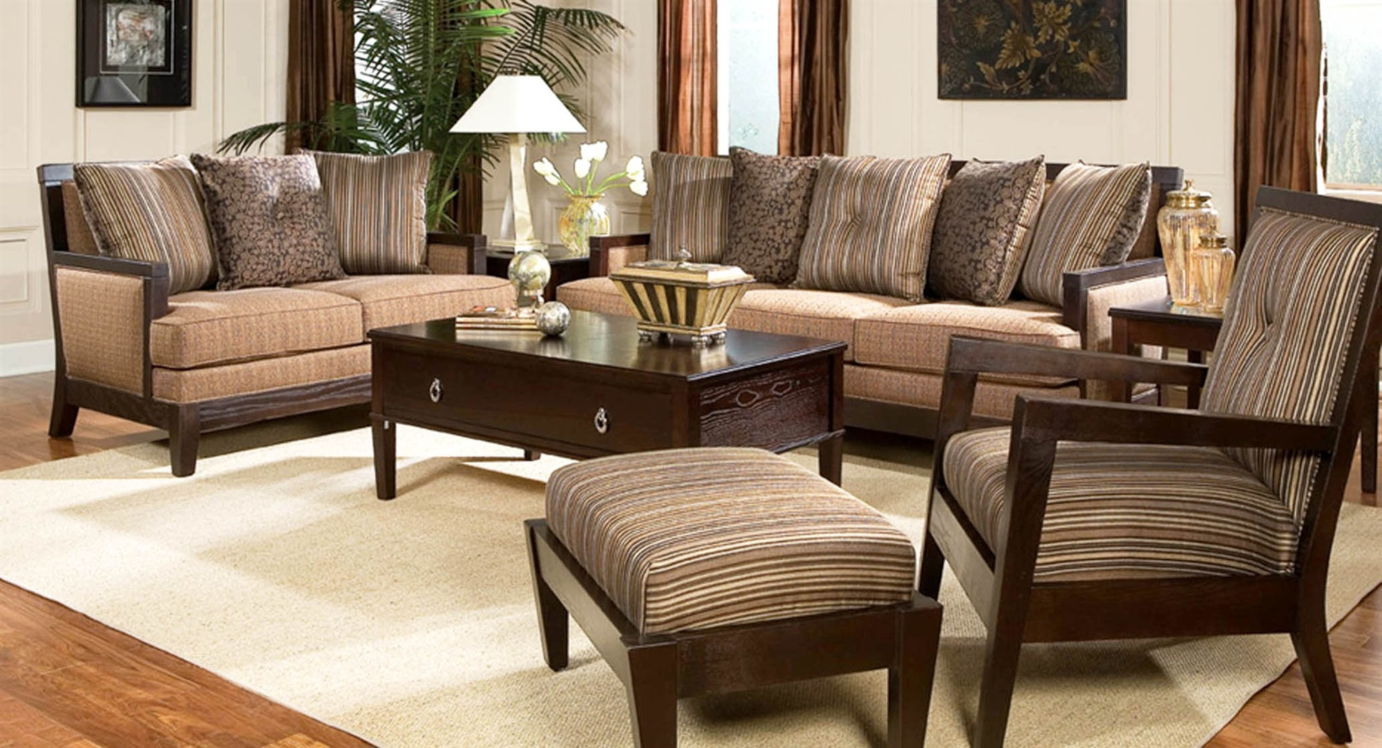 Inexpensive Living Room Chair
 15 s Striped Sofas and Chairs