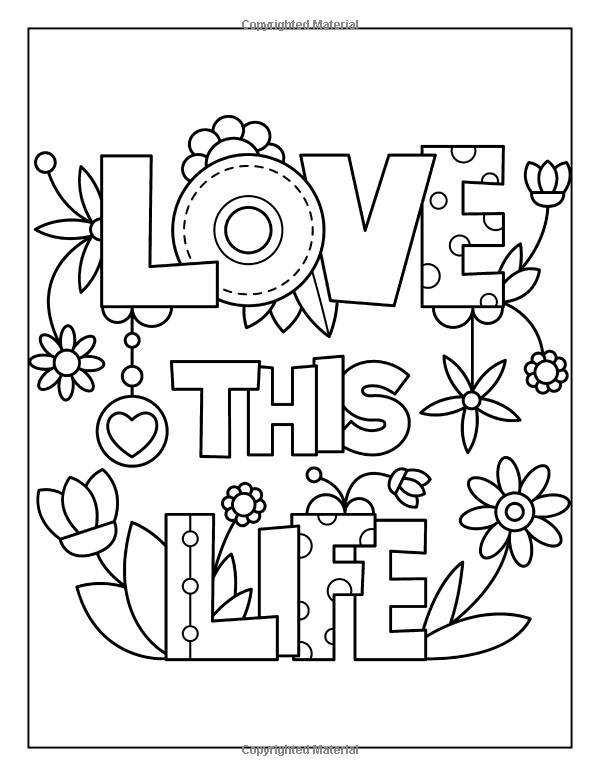 Inspirational Coloring Pages For Kids
 Inspiring Quotes to Color Alisa Calder