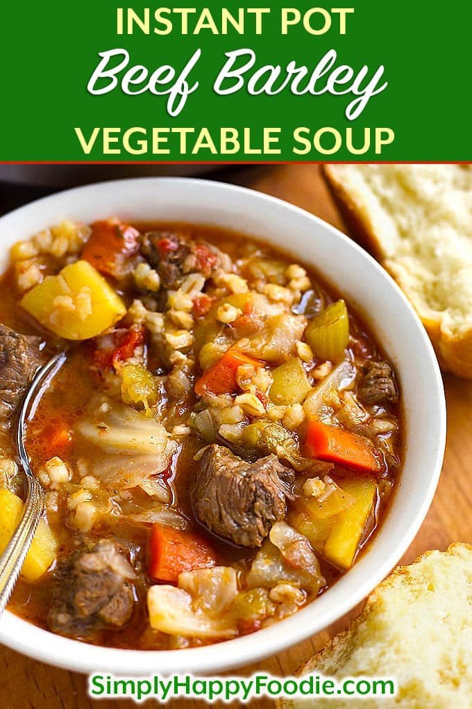 Instant Pot Beef Soup Recipes
 Instant Pot Beef Barley Ve able Soup