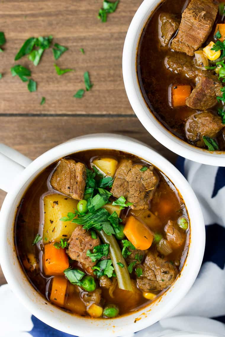 Instant Pot Beef Soup Recipes
 Instant Pot Ve able Beef Soup Delicious Little Bites