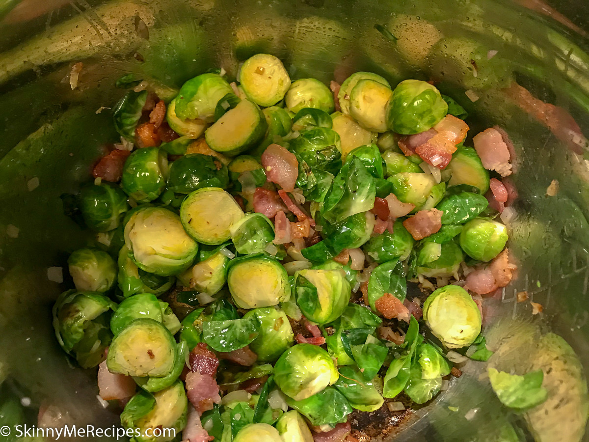 Instant Pot Brussels Sprouts
 Instant Pot Bacon and Brussels Sprouts 105 ⋆ Skinny Me Recipes