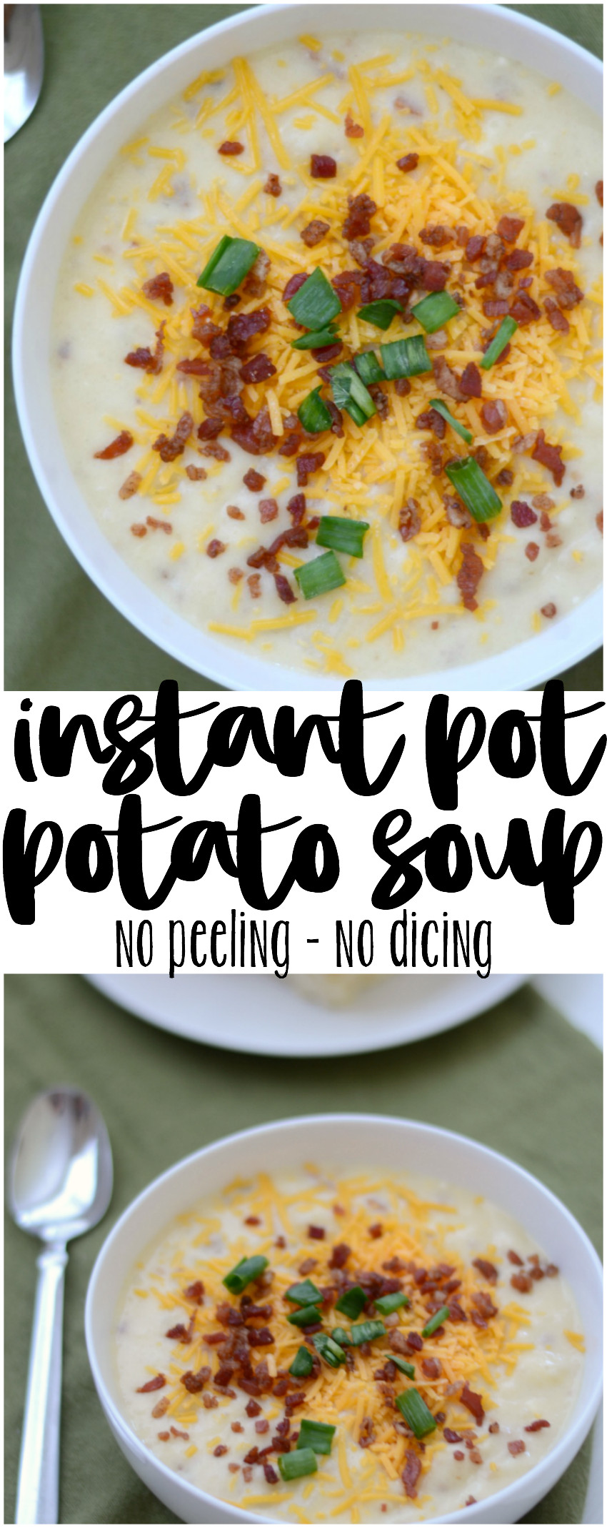 Instant Pot Potato Soup
 Easy Instant Pot Potato Soup Munchkins and the Military