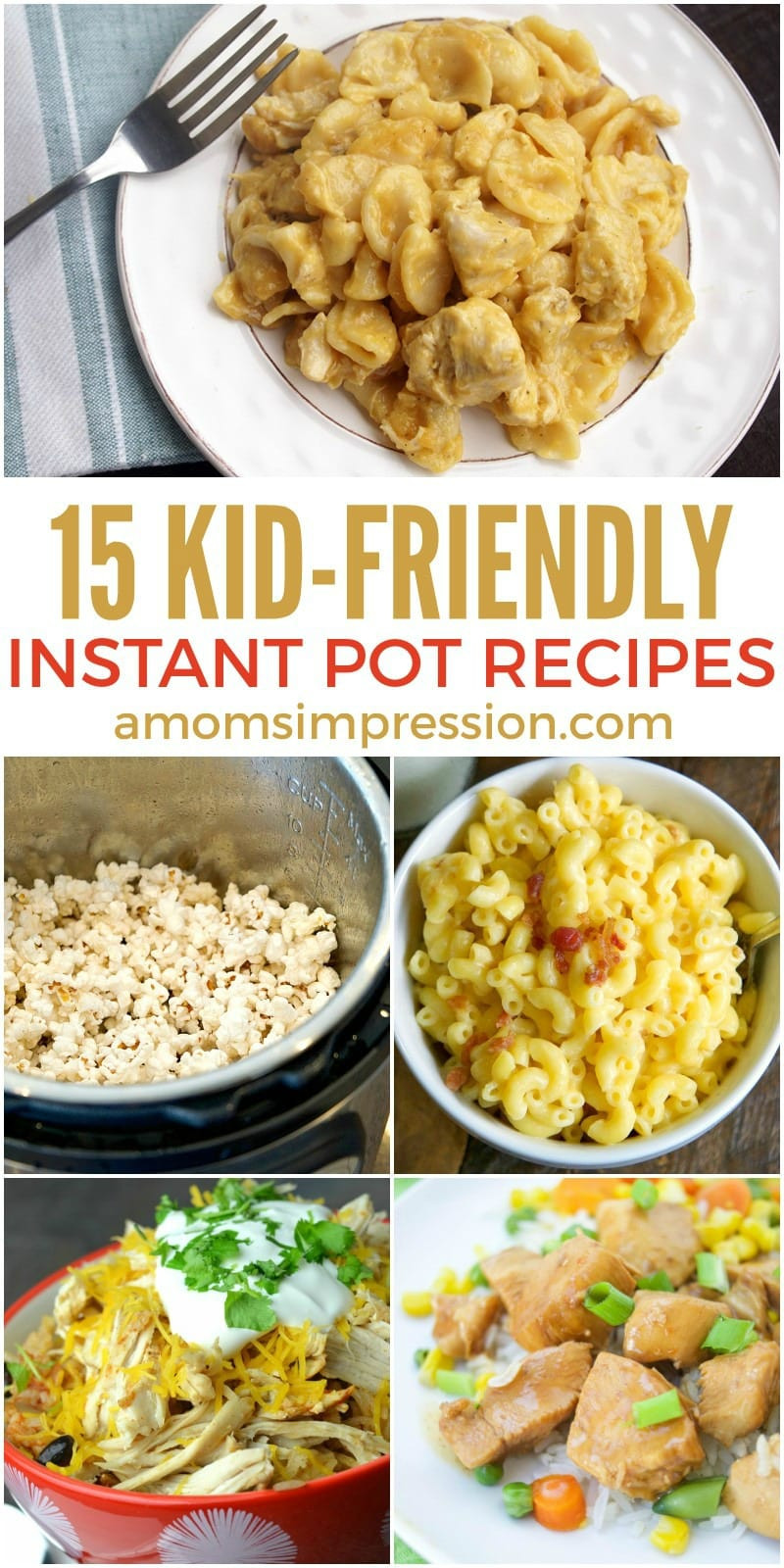 Instant Pot Quick Recipes
 25 Quick and Easy Kid Friendly Instant Pot Recipes A Mom