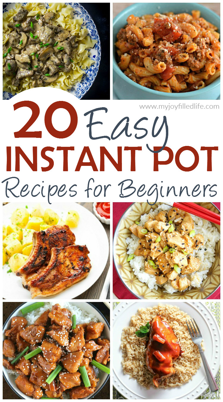 Instant Pot Quick Recipes
 20 Easy Instant Pot Recipes for Beginners My Joy Filled Life