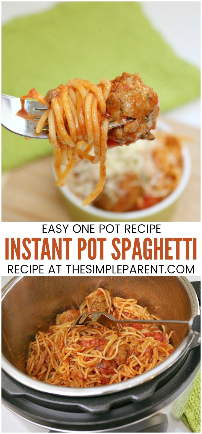 Instant Pot Recipes Spaghetti
 Instant Pot Spaghetti Recipe for Quick Dinner • The Simple