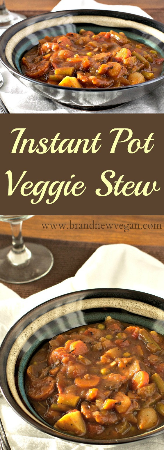 Instant Pot Vegetable Stew
 Instant Pot Veggie Stew Brand New Vegan