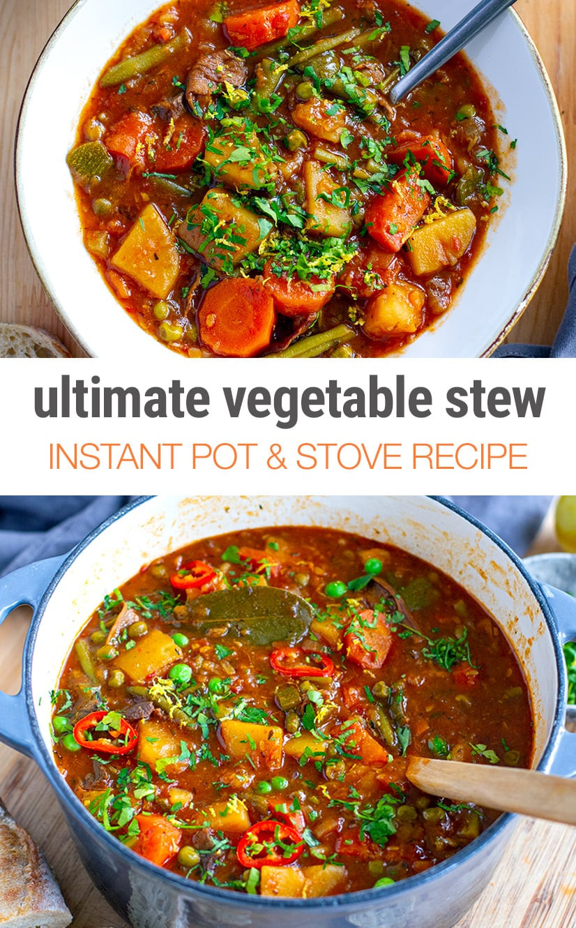 Instant Pot Vegetable Stew
 The BEST Instant Pot Ve able Stew Instant Pot Eats