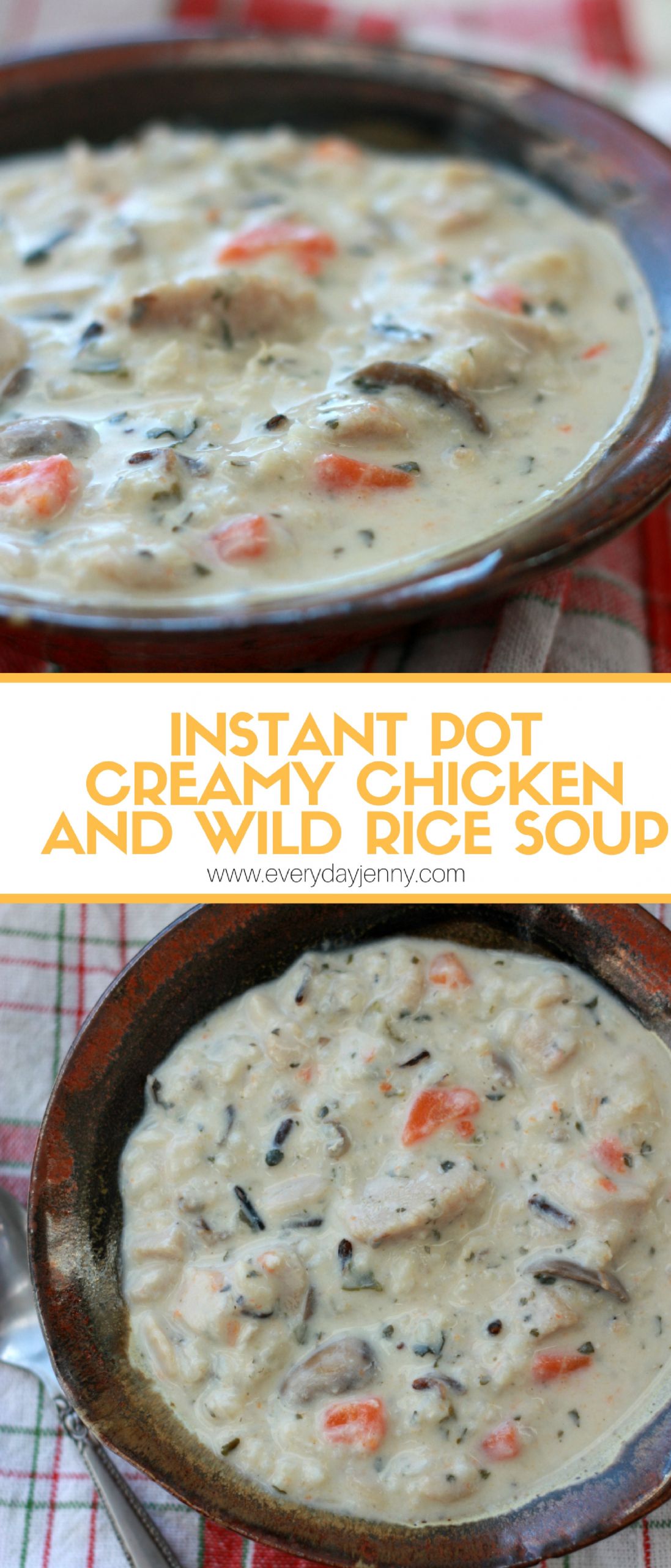 Instant Pot Wild Rice Soup
 INSTANT POT CREAMY CHICKEN AND WILD RICE SOUP